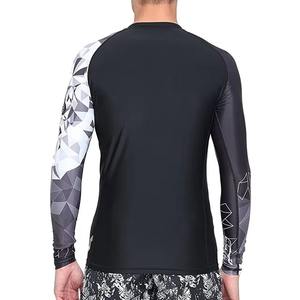 Vente en gros de t-shirts de sport et de gymnastique ajustés pour homme, t-shirts de compression à manches longues - Product Image 3