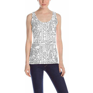 เสื้อกล้ามสตรีแขนกุดผ้าโพลีเอสเตอร์ซับลิเมชันดีไซน์ทันสมัย - Product Image 2