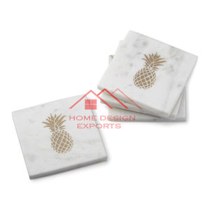 Vente chaude marbre coloré personnaliser la conception à la main sous-verre en marbre pour la maison Bar hôtel dessus de table décor utilisation - Product Image 4