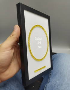 Diamante Sintético Amarillo de Laboratorio, Corte Cojín, Claridad VVS-VS, Relleno, para Anillo de Compromiso - Product Image 2