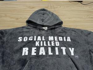 Sweat-shirt unisexe surdimensionné en molleton de coton 400 GSM délavé à l'acide, impression sérigraphique, coupe régulière, hiver, délavé à l'acide, usé - Product Image 5