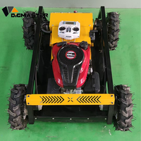 Tondeuse à gazon RC à moteur 4 temps de 196 cm³, 8 CV, hybride, 4 roues motrices, coupe-herbe de 550 mm pour pentes raides