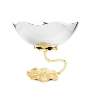 ชามผลไม้ทำจากอลูมิเนียมเคลือบทองสำหรับห้องครัวและบนโต๊ะชามผลไม้แห้งดีไซน์นูน - Product Image 2