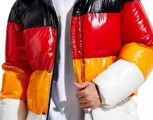 Chaqueta Acolchada Brillante Personalizada de Primavera, Estilo Urbano, con Logotipo Frontal de Diseñador, Unisex, Talla Grande - Product Image 5