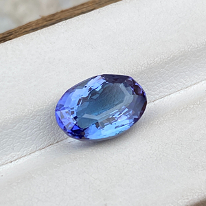 สร้อยคอหางนกยูงไม่มีความร้อนธรรมชาติสุดสวยหินวงรีหินตัดรูปวงรีสีน้ำตาล4.67กะรัต Loupe สะอาด - Product Image 1