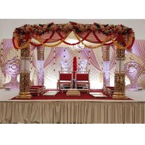 Mariage indien cristal décoratif Mandap sud-indien fibre cristal mariage Mandap mariage exclusif sud-indien Mandap - Product Image 1