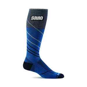 Custom stripe GAA <b>socks</b> with sublimated club details quick dry material and support band OEM MOQ Pakistan - Product Image 6