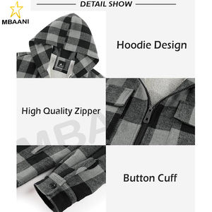 Chaqueta con forro de lana sherpa acogedor y capucha adjunta para mayor calidez - Product Image 5