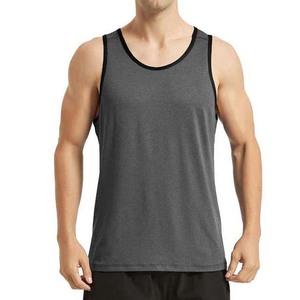 Custom Wholesale High Quality 100% Polyester Quick Dry Lifting Muscle Training Fitness Gym <b>Singlet</b> <b>for</b> <b>Men</b> - Product Image 1