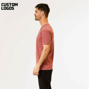 Camiseta de manga corta con estampado gráfico de letras de algodón 100% de buena calidad, Camiseta holgada personalizada para hombre - Product Image 2