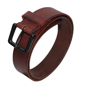 Vente en gros de ceinture en cuir véritable de peau de vache de style décontracté original avec boucle en alliage brossé personnalisable - Product Image 1