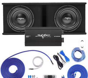 CHART TOPPING Skar Audio Sdr-2X12D4 Caisson de basses amplifié à double haut-parleur de 12 pouces, 2400 Watts, avec amplificateurs - Product Image 1