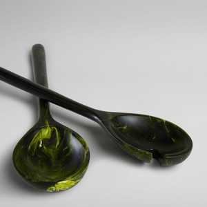 Cucharas de Cuerno de Buey Negro 100% Natural, Hechas a Mano, de Alta Calidad, Impermeables, Modernas, para Uso Doméstico, Regalos Promocionales de Navidad - Product Image 1