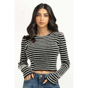 Suéter de Punto Casual de Alta Calidad para Mujer, Invierno WM-SWT-TP-WS24-038, Tejido de Canalé con Decoración de Patrones - Product Image 6