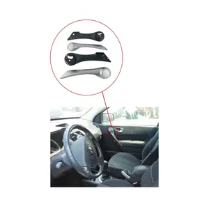 Ensemble complet d'accoudoirs de porte intérieure chromés Renault Megane, position avant, cuir et ABS, DROITE-GAUCHE-7701476922 - Product Image 2