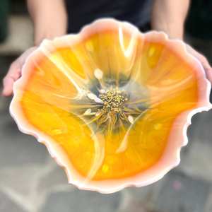 Eco-Friendly Abstract Swirl Design <b>Resin</b> Bowl Versatile Serving Bowl for Kitchen Table Home Wedding Party or Soup Occasions - Product Image 6