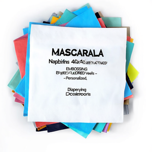 Servilletas de Papel 40x40 con Relieve de 2 Colores - Personalizadas - Product Image 2