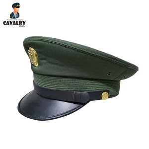 Màu xanh lá cây và màu đen màu sắc sản phẩm tốt nhất Hot Bán mới nhất phong cách làm cho chất lượng cao nhất người đàn ông sĩ quan đỉnh mũ bởi Kỵ Binh SKT công ty - Product Image 2