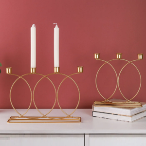 Aluminum Metal Candle Holder for Home and Wedding Decoration Silver Finished Candle Stand Lighting Interior <b>House</b> Living Area - Product Image 4