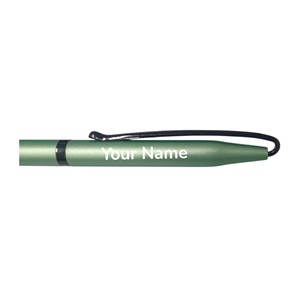 989_BP_PistaGreen Soft Touch Ballpoint <b>Pen</b> Delivering Comfortable Office Writing And Perfect For Business Programs And Corporate - Product Image 3