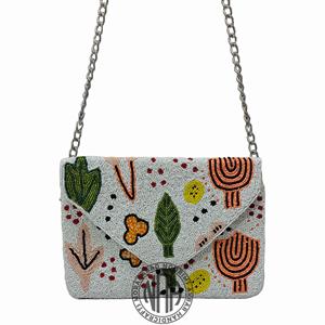 Bolso de noche de moda con cuentas de fabricante personalizado al por mayor monedero multicolor con cadena hecho a mano y elegante - Product Image 4