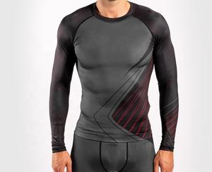 Custom <b>MMA</b> <b>Rash</b> <b>Guard</b> Full Sleeve <b>Rash</b> <b>Guard</b> OEM Sublimation Printed High Quality BJJ <b>Rash</b> <b>Guard</b> - Product Image 1