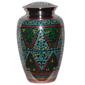 Urnes funéraires modernes en laiton de haute qualité avec étain et couleur noire finies pour les cendres humaines Fournitures funéraires en métal - Product Image 5