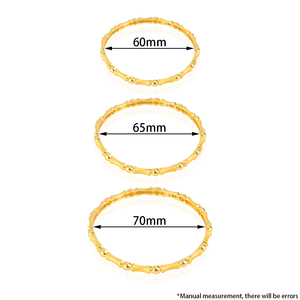 New Elegant Designer Gold Stackable <b>Bangles</b> 21k Gold Plated Waterproof Lady Jewelry <b>Bangles</b> for Party - Product Image 6