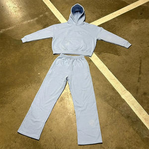 เสื้อสวมหัวมีฮู้ดสำหรับวิ่งกางเกงวอร์มทรงหลวมระบายอากาศได้ดีสำหรับฤดูหนาวขนาดพลัสไซส์ - Product Image 2