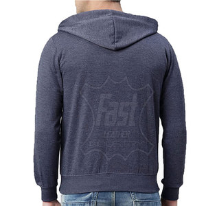 เสื้อฮู้ดซิปผู้ชายขายส่ง รับผลิตตามแบบ (OEM) เสื้อฮู้ดซิปผู้ชายสไตล์สตรีทแวร์ ไซส์ใหญ่ มีจำหน่าย - Product Image 3