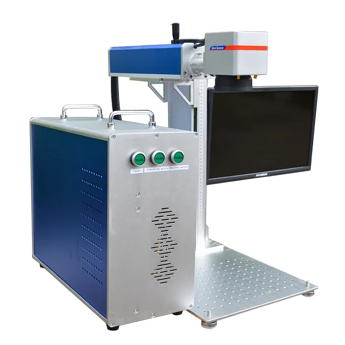 Widely used laser printing machine on metal portable fiber laser marking machine Raycus laser device
