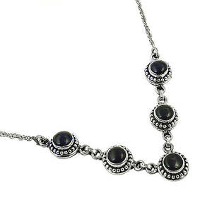 Collar de Ónix y Plata 925 de Moda para Mujer, Cadenas para Uso Diario, para Regalos - Product Image 1