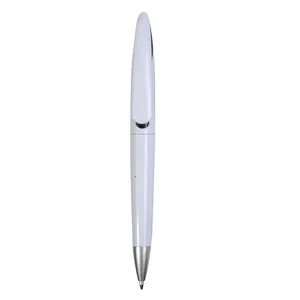 Marcadores Promocionales Personalizados con Bolígrafo de Cuerpo Blanco y Cierre a Presión - Product Image 2