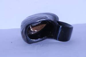 Medieval <b>Black</b> Carved Beer Drinking Cow Horn Beer Coffee <b>Mug</b> High Quality All Size Available Agate - Product Image 3