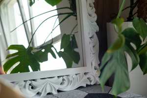 Modern <b>Round</b> Silver Mosaic <b>Mirror</b> Customizable Design for Decorative Usage - Product Image 4