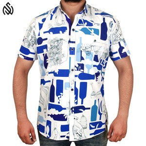 เสื้อชายหาดแขนสั้นของผู้ชายเสื้อฤดูร้อนของประเทศไทย - Product Image 1