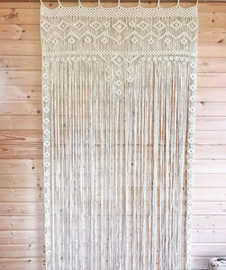 Coustmized <b>Macrame</b> Door <b>Curtain</b> | Large Wedding Backdrop Wall Hanging Tapestry - Product Image 1