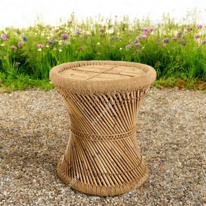 Modern <b>Bamboo</b> Indoor/Outdoor Console Ottoman <b>Stool</b> Handmade Eco-Friendly Durable Multi-Function Space-Saving Furniture for Home - Product Image 3