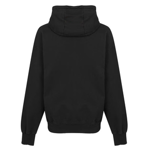 เสื้อฮู้ดสวมหัวสีดำขนาดใหญ่สำหรับผู้ชายเสื้อผ้าฟลีซแบบสตรีทแวร์แบบมีกระเป๋าสไตล์จิงโจ้ดีไซน์หน้าอกแบบมินิมอล - Product Image 2
