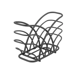 Porte-serviettes de conception minimale support porte-serviettes de haute qualité fer métal Design maison, hôtel et restaurant Table revêtement en poudre - Product Image 1