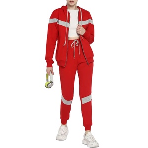 ชุดวอร์มลำลองผู้หญิงแบบมีฮู้ด น้ำหนักเบา ไซส์ XS-XL ผลิตตามสั่ง (OEM) ลายพิมพ์เรียบ สำหรับออกกำลังกาย ฤดูหนาว ปี 2026 - Product Image 3