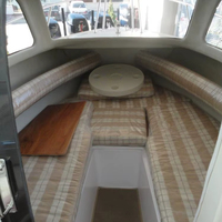 SAFTER MARINE 630 Cruiser Fiberglas Kabinli Tekne 6.3m 150HP Benzinli Stabil 6 Kişilik Kapasite 35mph Maksimum Hız CE Sertifikalı