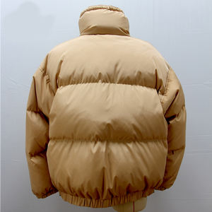 Women's Stylish Modern Design Cropped Puffer Jacket High Street Bright Colour Canvas Winter Warm Quilted Finish Detachable Hood - Product Image 4