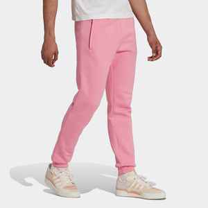 Pantalon de survêtement homme décontracté coupe cintrée 70% coton 30% polyester recyclé séchage rapide essentiel respirant rose - Product Image 1