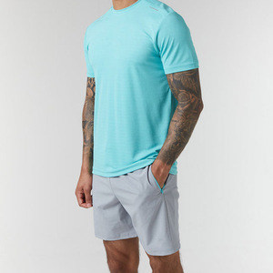 Vêtements de marque pour hommes, nouveaux ensembles de shorts décontractés d'été, survêtement uni avec t-shirt à manches courtes, ensemble 2 pièces respirant - Product Image 2