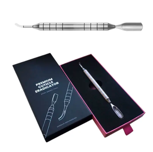 Elite Pro Expert-Pinzas para cutículas de uñas de acero inoxidable con hoja curva, herramienta para manicura con logotipo de embalaje personalizado - Product Image 2