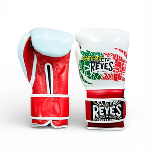 Professional White Boxing Gloves Mexican Style Leather for Training Sparring with High Density <b>Foam</b> <b>Padding</b> - Product Image 3