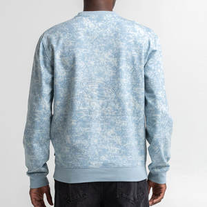 2024 sudadera de lavado ácido de la mejor calidad para adultos invierno Casual patrón sólido cuello redondo suelto estampado liso tela hecha Pakistán - Product Image 3