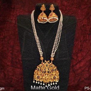 ชุดสร้อยคอเจ้าสาว Royal kundan ด้วยหินสีแดงและสีขาวสำหรับผู้หญิงชุดตกแต่งสีทองสูงเหมาะสำหรับงานปาร์ตี้ - Product Image 1