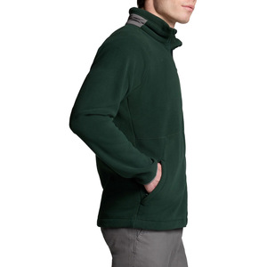 Casual Daily Wear <b>Men</b> Heavy Solid Color Long Sleeve Simple Zipper <b>Fleece</b> Jackets Winter Warm <b>Sherpa</b> Jackets - Product Image 4